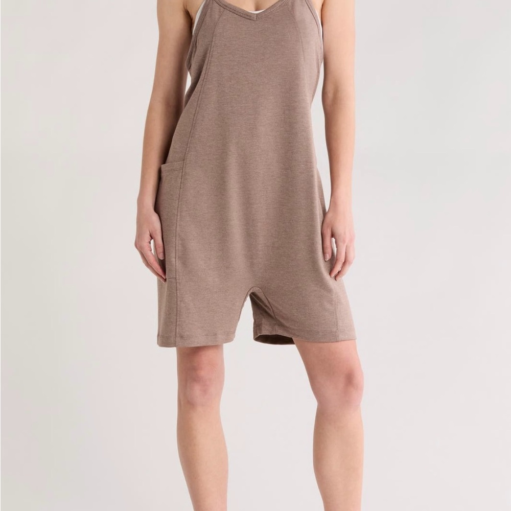 Zella Taupe Sleeveless Jumpsuit